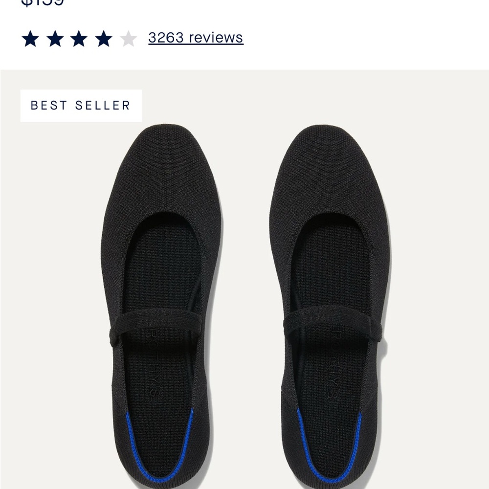 Rothy's Mary Jane Square Toe size 10 Versatile Minimalist Design